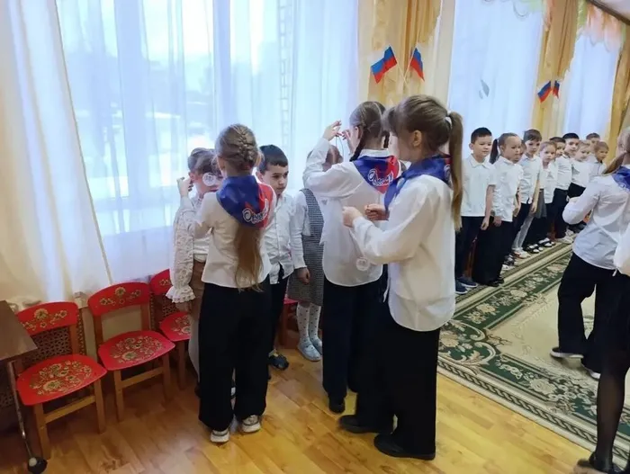 10.02.2026 Орлята 4 класса приняли участие в посвящение в Орлята-дошколята