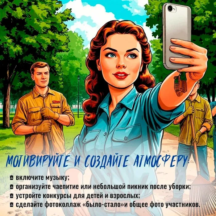 Инфокарточка - Что нужно для субботника и как собрать единомышленников 5