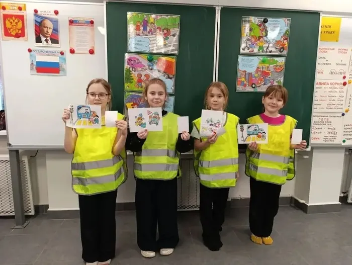 "Орлята" нашей школы провели занятие ЮИД, посвящённое ПДД в зимнее время