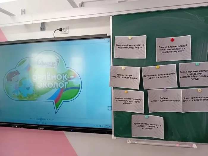 Во 2 классе прошло первое занятие трека "Орлёнок - Эколог"