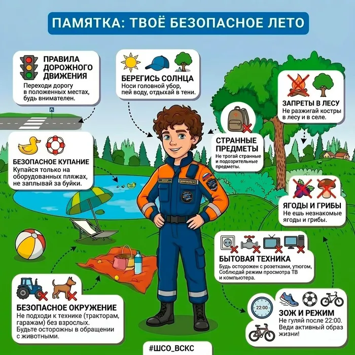 Памятка: твое безопасное лето