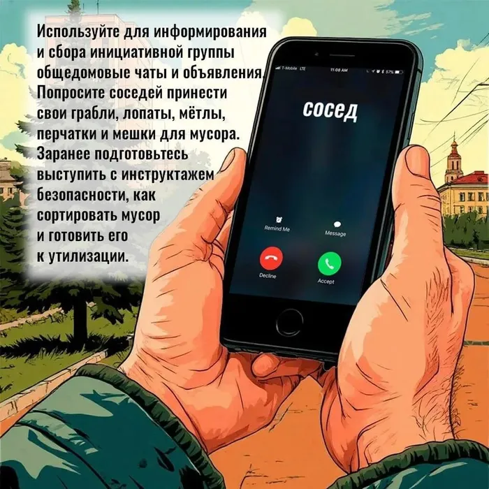 Инфокарточка - Что нужно для субботника и как собрать единомышленников 3