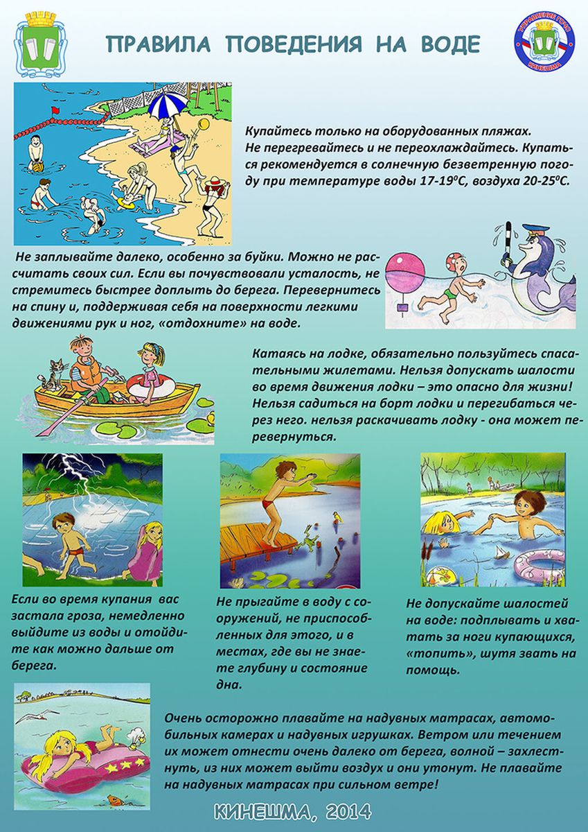 Информационные материалы «Правила поведения на воде»