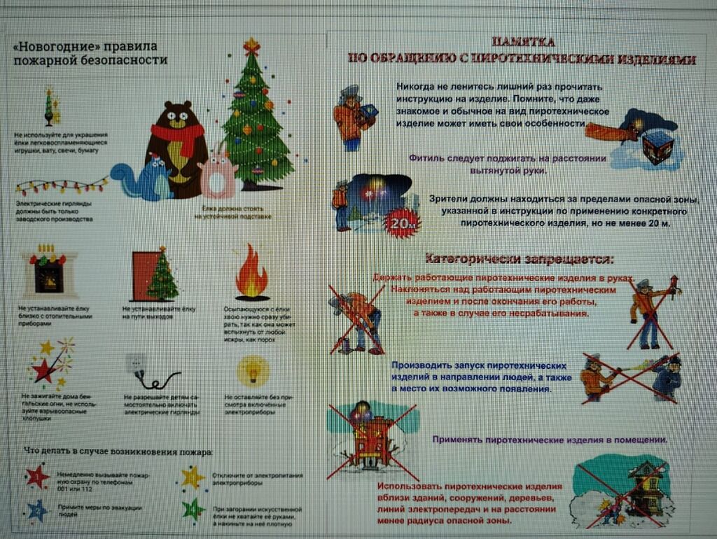 "Новогодние" правила пожарной безопасности